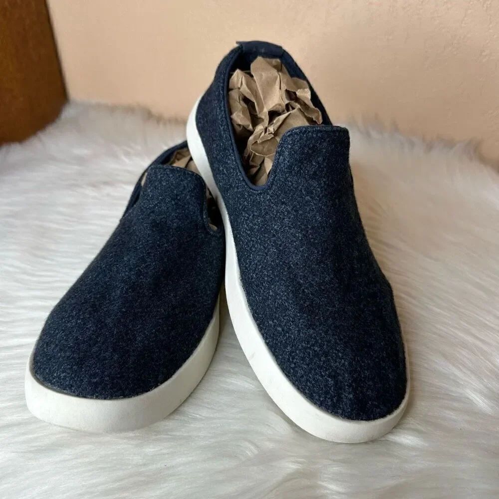Allbirds Mens Wool Lounger Blue Loafer Sneakers Size 10